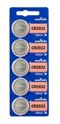 Sony-Murata CR2032 Button Batteries - Pack of 5 1