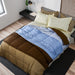 Haussman King Size Chocolate Reversible Comforter 3