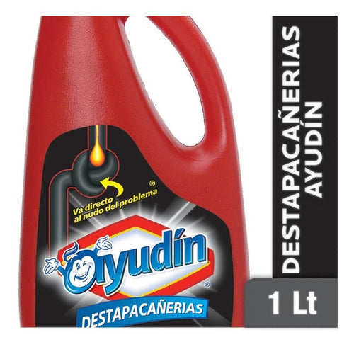 Ayudín Drain Opener Cleaning 1 L Cleaning Pack X 4u 0