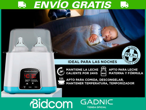 Gadnic Quick Heating 2 Bottle Baby Bottle Sterilizer 2