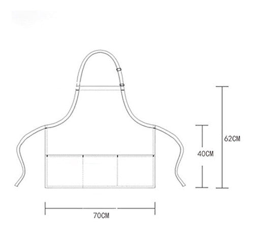 Delantal De Chef Jyphm Para Hombres Y Mujeres Con Bolsillos 1