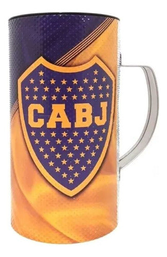 Vaso Güira Pro Official Boca Juniors Con Raspador Ploteado 0