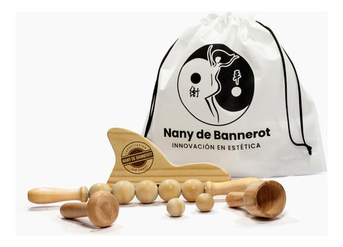 Nany de Bannerot Relaxing Wood Therapy Set -- Sphere Roller 0