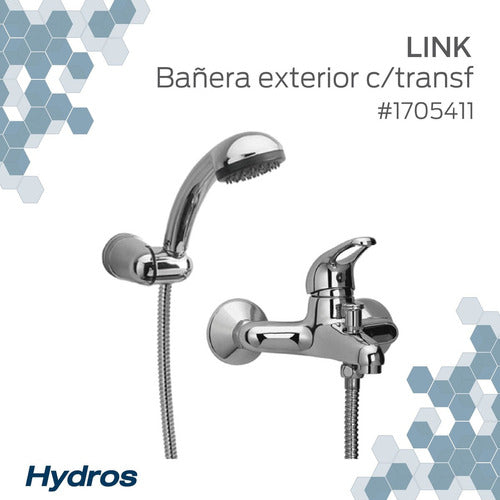 Hydros Monocomando Duchador Link 1705411 Exterior Faucet 2