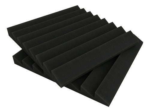 Pack of 10 Acoustic Panels Acuflex Saw Basic 50x50x5 cm 0