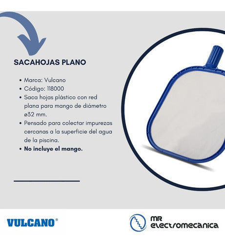 Vulcano Cleaning Kit: Pool Vacuum + 10m Hose + Coupling 8