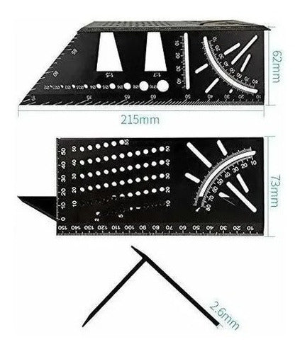 Ruhlmann Multifunction Carpenter Square 45° 90° 1