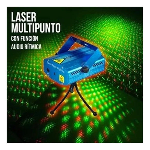 Seisa Laser Multipoints with Remote Control Led Audiorhythmic 4