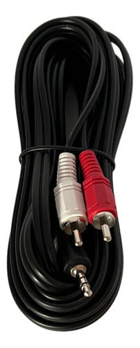 Genérica Cable Stereo Plug 3.5 Mm A 2 Rca Macho X 5 Mts 2