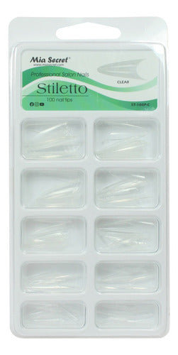 Mia Secret - Tips - Stiletto - 100 Pcs - Transparente 0