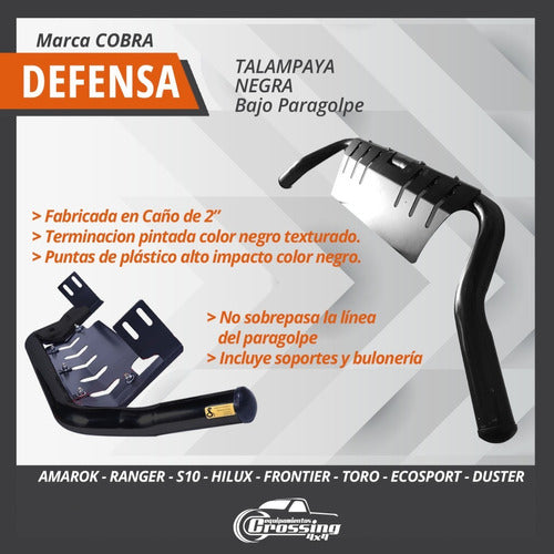 Crossing Equipamientos Defensa Bajo Paragolpe Talampaya Amarok 17 En Adel Negra 1