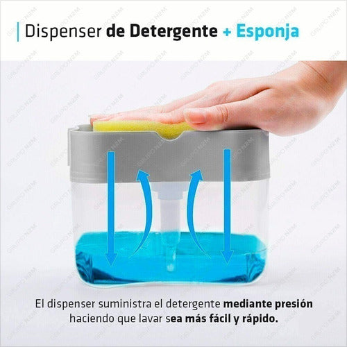 Detergent Dispenser Sponge Holder for Kitchen 1