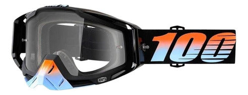 100% Racecraft Starlight Clear Enduro Motocross Goggles 0