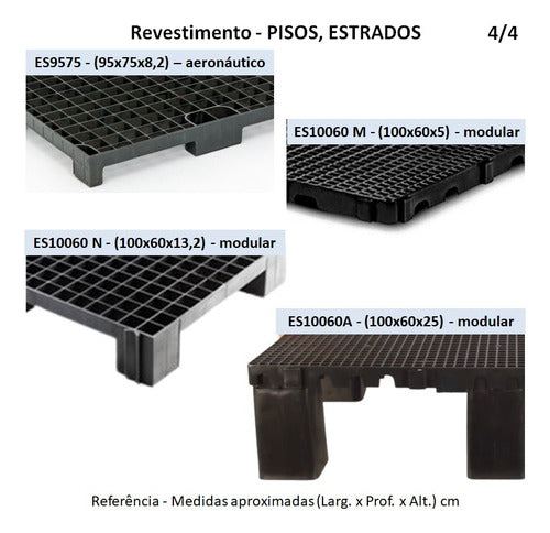 Pallet Palete Estrado Plástico Alto 95x75x8cm - Oferta!!! 6