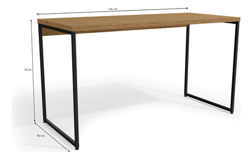 Mesa Escritorio 136cm Linea Industrial Hierro - Balton Hogar 2