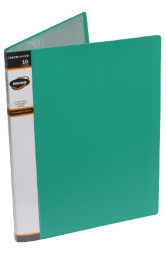 Rideo A4 Folder with 10 Sleeves - 1 Unit 4