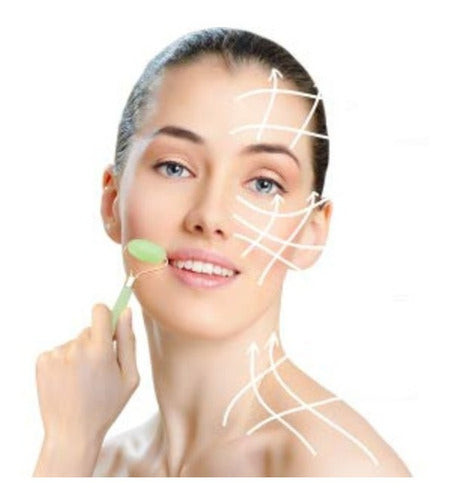 Jade Facial Roller + Cleansing Brush + Blackhead Remover Set - Set Facial Rodillo Jade + Limpiador +Removedor Puntos Negros