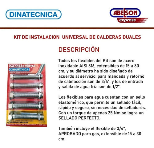 Kit Instalación Calderas Dual Flexible Dinatecnica 1