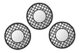 VGO Set of 3 Round Mirrors with Frame 25 cm EP12498 Pettish Online 1