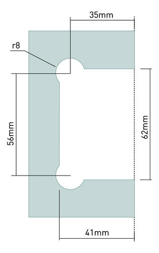 Generic Chrome Glass/Wall Hinge 90° Offset For Shower Enclosure 7