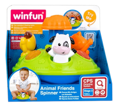 Juego Didáctico Spinner Giratorio Con Luz Y Sonidos Winfun 0