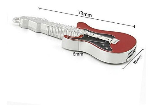 Sxban 32 Gb Usb 2.0 Flash Drive Metal Shaped Like Music Guitar 6