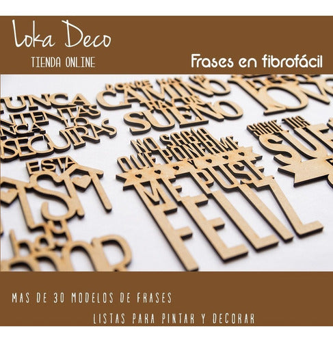 Laser-Cut MDF Quotes - 40cm Size - Special Offer 0