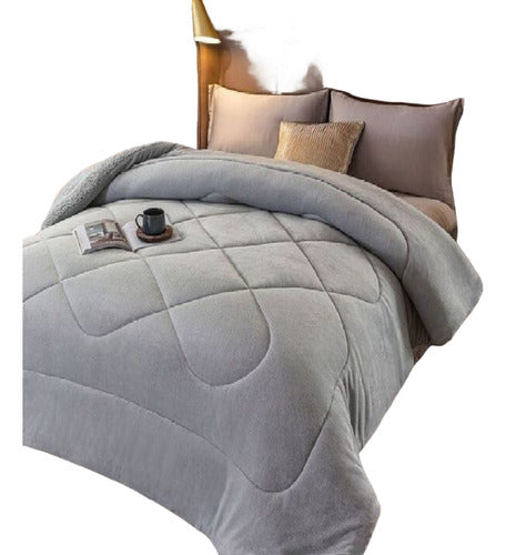 Luxurious Queen Size Sherpa Blanket Bedspread Warm Soft Comforter 0