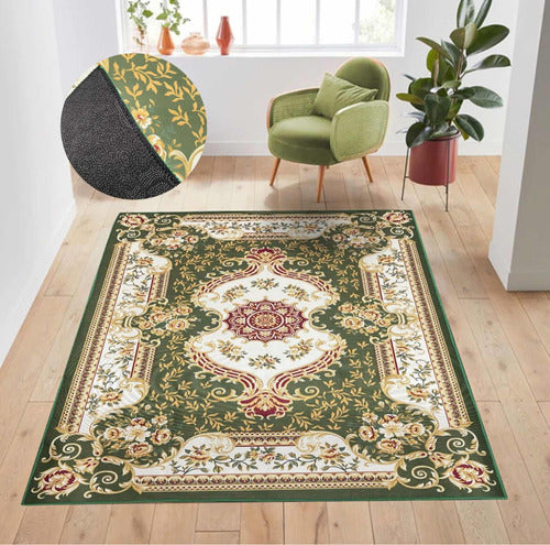 Persian Style Non-Slip Green Carpet 200x300 Kreatex 0