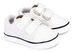 Baby Velcro Sneakers White Glitter Canvas from 18 to 26 0