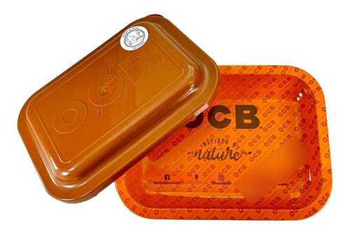 OCB Metal Rolling Tray with Lid 19x14cm - Candyclub 7