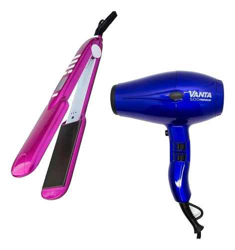 Vanta Combo Straightener + Professional Hair Dryer 3c 0