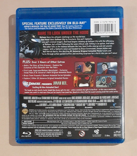 Batman El Misterior De La Capucha Roja - Blu-ray Original 2