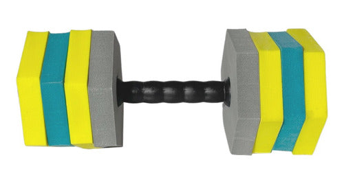 GymTonic Adjustable Dumbbell Set for Aquagym with EVA Foam Discs 1