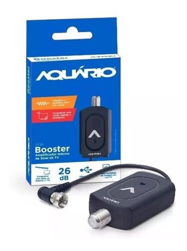 Booster Amplificador De Sinal Aquario Bt-26 Vhf/uhf/fm/hdtv 3