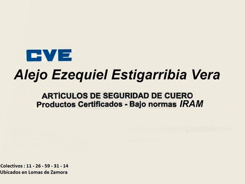 CVE Safety Gloves Vaqueta 1/2 Paseo X12 4