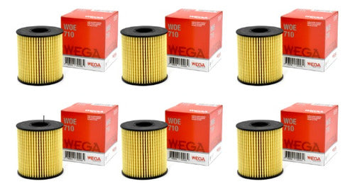 Wega Oil Filter WOE-710 Kit for Citroen C3 Aircross C4 1.6 X6 0