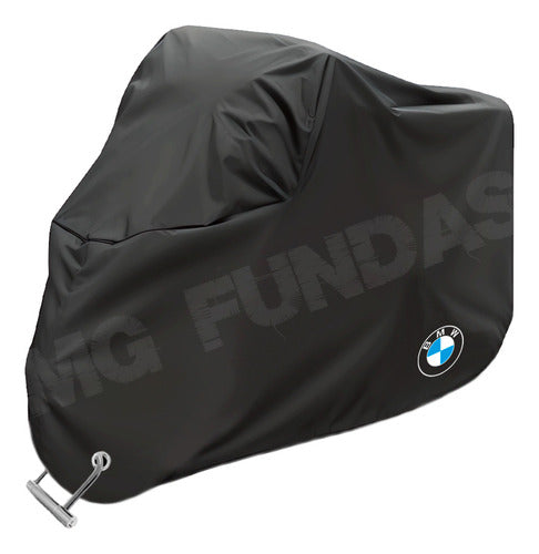 BMW Waterproof Motorcycle Cover Without Trunk + 4 30x30 Microfiber Cloths 0