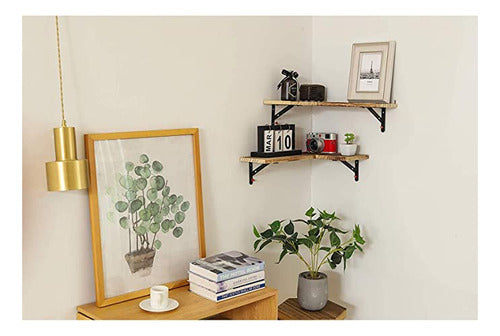 YCOCO Floating Wall Shelves, Set of 2 4