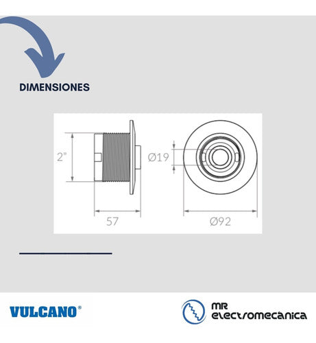 Vulcano Return for Concrete Pools 11702B X 4 Units 4