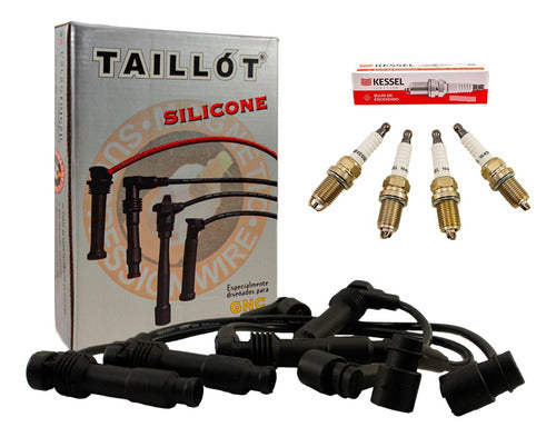 Taillet Kit Cables + Kessel Spark Plugs for Chevrolet Astra 2.0 16V // 2.416 Valvulas 0