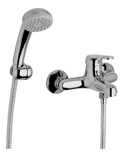 F&V Arizona Single Lever Outdoor Shower Faucet with Transfer Chrome Finish Ceramic Closure 0