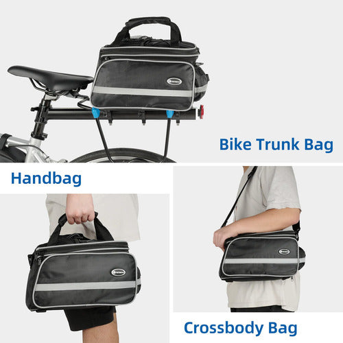 Reygeak Bicycle Bag, Multifunctional Shoulder Panniers 3