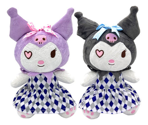 Kuromi Heart Eye Plush Doll 26cm - Individual 0