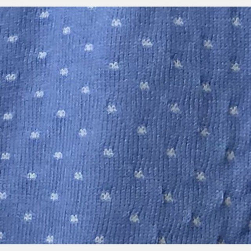 Reversible Light Blue / Beige Knitted Blanket 2