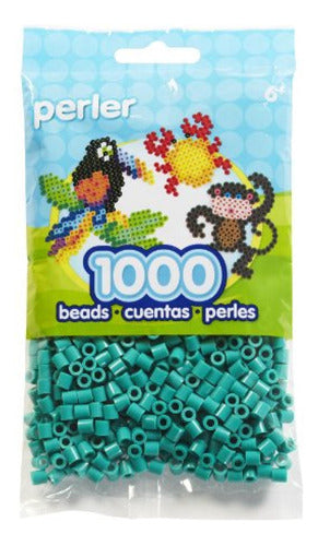 Perler Beads for Crafts 1000pcs Parrot Green 0