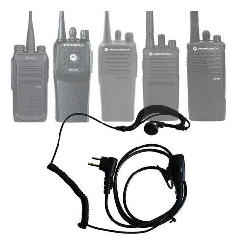 Kit 8 Fones De Ouvido Rádio Motorola Ptt Ep450 Dep450 Bd506 5