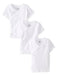 Gerber Set of 3 White Cross-Over T-Shirts 0-3m 0