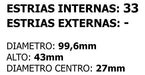 GSP Kit X2 Homocinética VW Golf (33 Estrias) Lado Caja 3