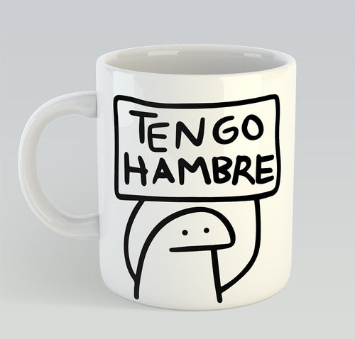 La Cueva del Otáku Tazas De Cerámica, Flork, Tengo Hambre Humor 0